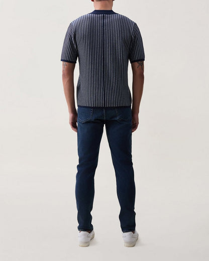 Micha Camp-Collar Knit Shirt - Salute Multi
