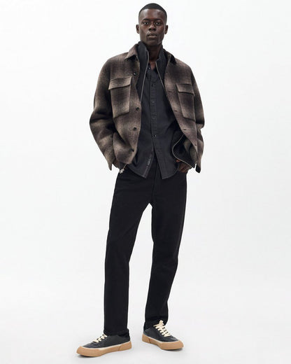 Tomlin Stretch Dobby Shirt - Charcoal Grey