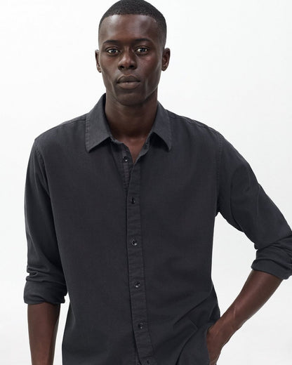 Tomlin Stretch Dobby Shirt - Charcoal Grey