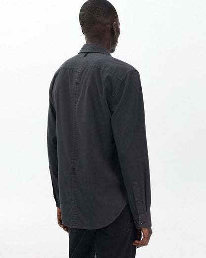 Tomlin Stretch Dobby Shirt - Charcoal Grey