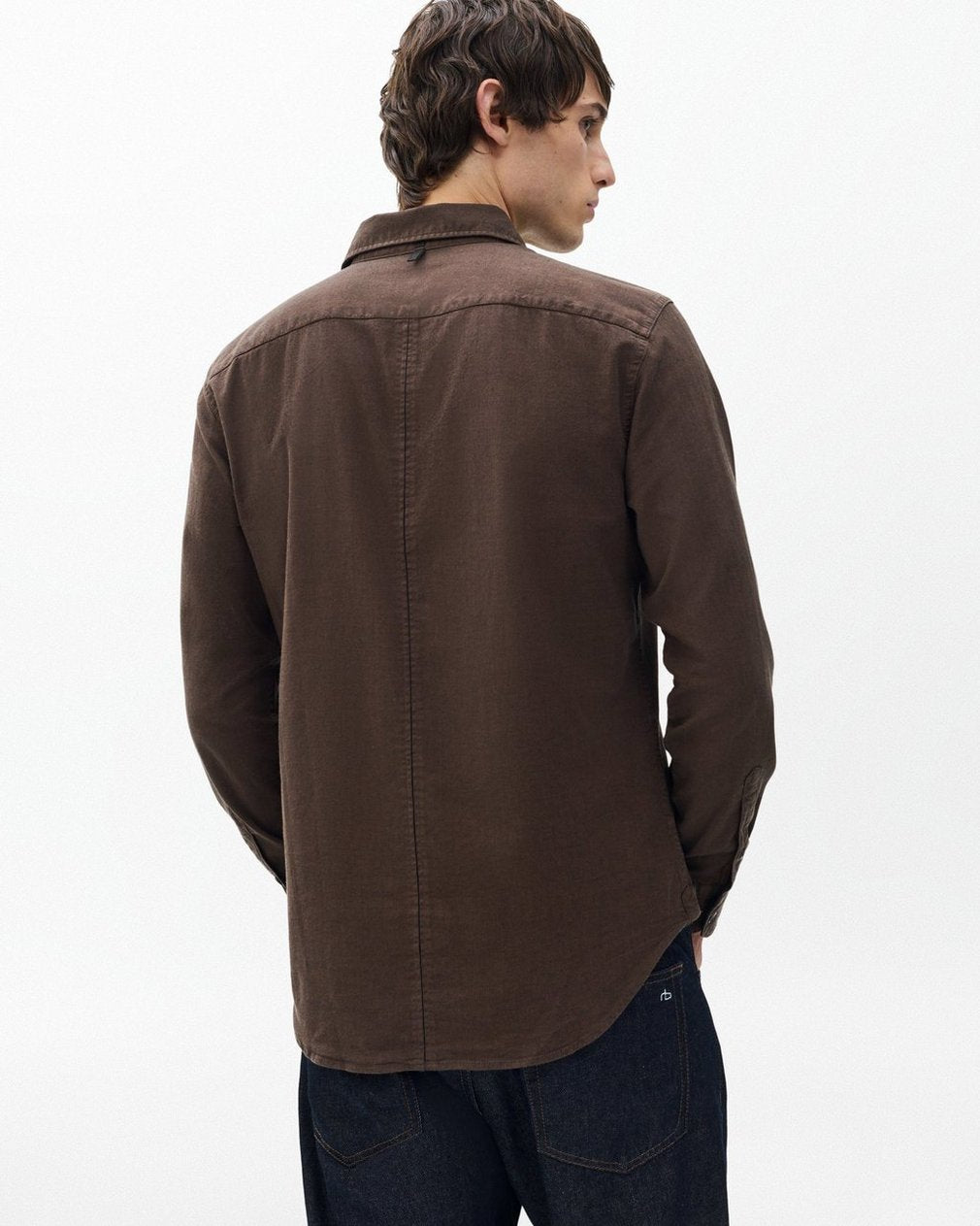 Tomlin Stretch Dobby Shirt - Dark Brown