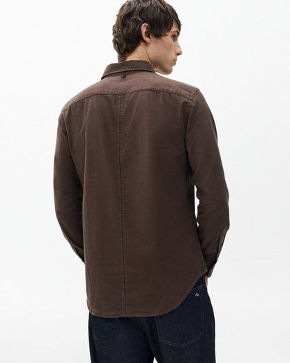 Tomlin Stretch Dobby Shirt - Dark Brown