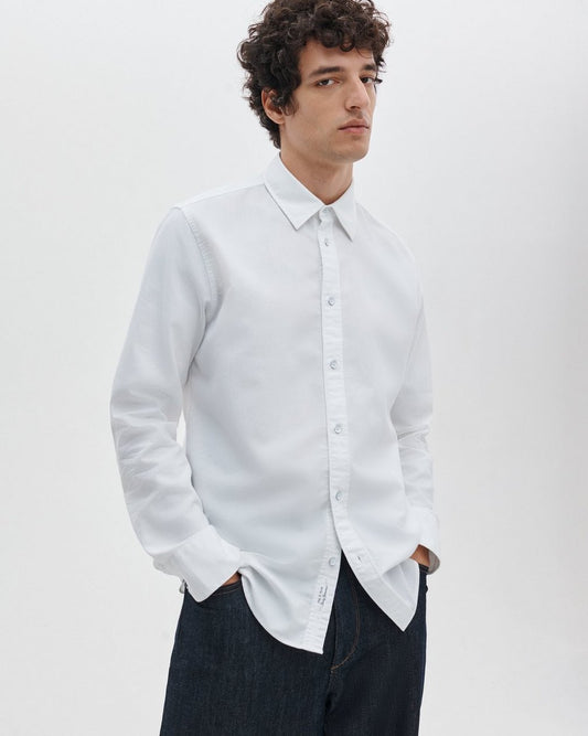 Tomlin Stretch-Cotton Dobby Shirt - White