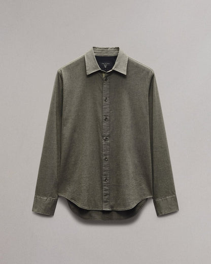 Tomlin Stretch-Cotton Dobby Shirt - Army
