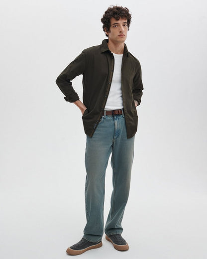 Tomlin Stretch-Cotton Dobby Shirt - Army