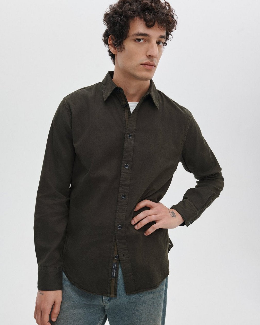 Tomlin Stretch-Cotton Dobby Shirt - Army