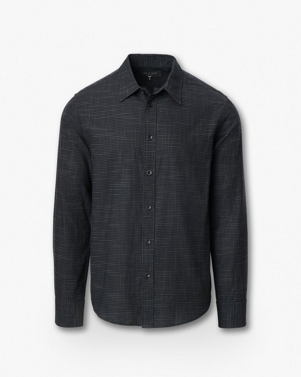 Tomlin Crosshatch Shirt - Black/Grey