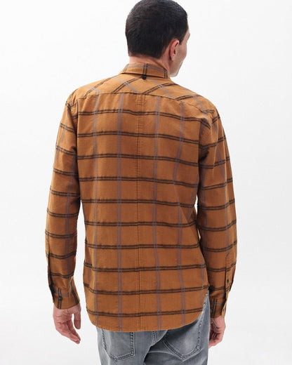 Tomlin Brushed Oxford Shirt - Rust