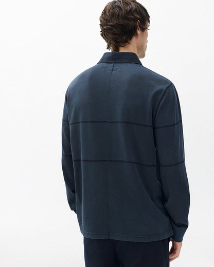 Washed Cotton Rugby Shirt - Washed Black