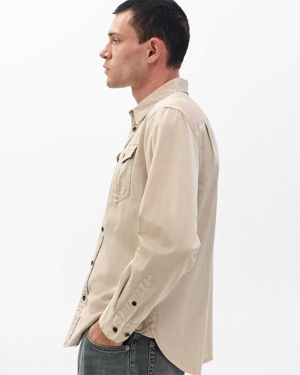 Finch Military Shirt - Light Metal