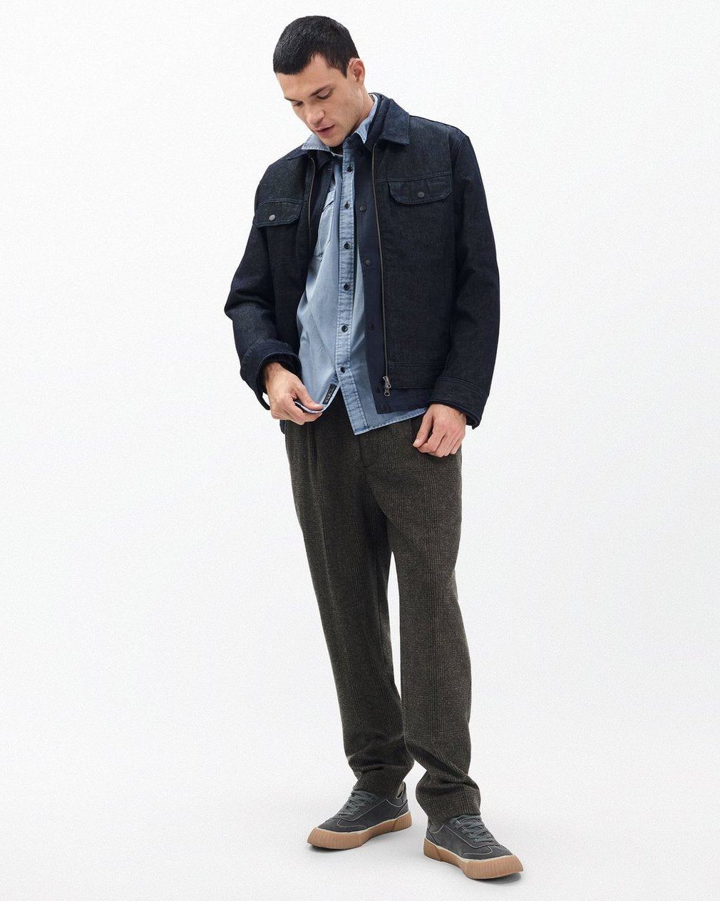 Finch Military Shirt - Workwear Blue