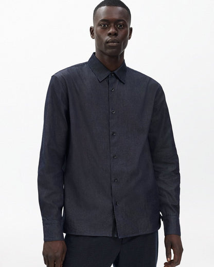 Dalton Japanese Denim Shirt - Indigo
