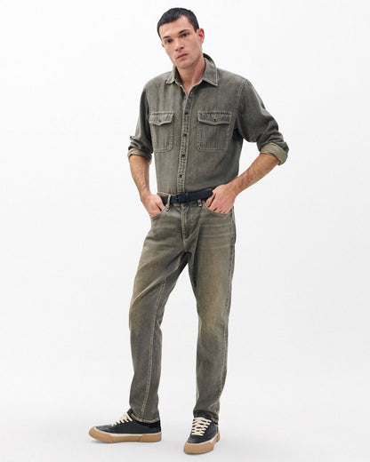 Jack Infuse Denim Shirt - Grey Olive