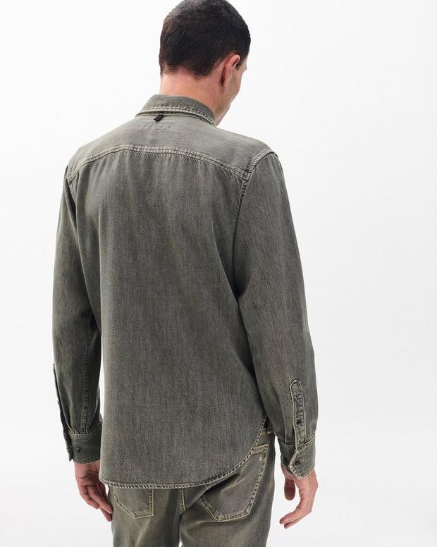 Jack Infuse Denim Shirt - Grey Olive
