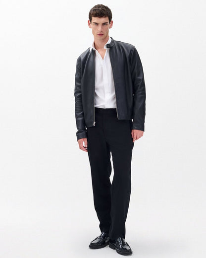 Patrick Poplin Tuxedo Shirt - White