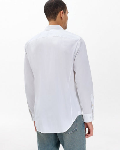 Patrick Poplin Shirt - White