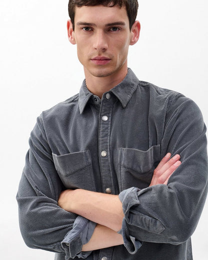 Corduroy CPO Overshirt - Slate