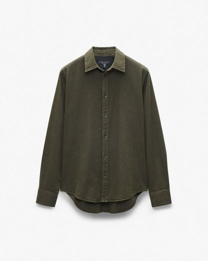 Tomlin Stretch Dobby Shirt - Forest Green