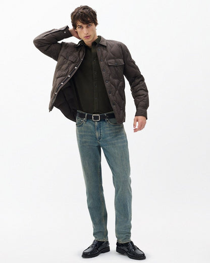 Tomlin Stretch Dobby Shirt - Forest Green