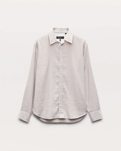 Finch Linen-Blend Shirt - Chime Grey