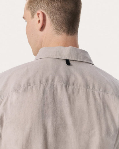 Finch Linen-Blend Shirt - Chime Grey