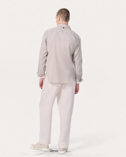 Finch Linen-Blend Shirt - Chime Grey