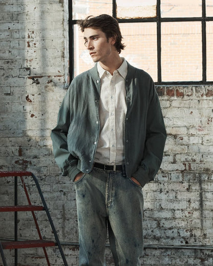 Finch Linen-Blend Shirt - Chime Grey
