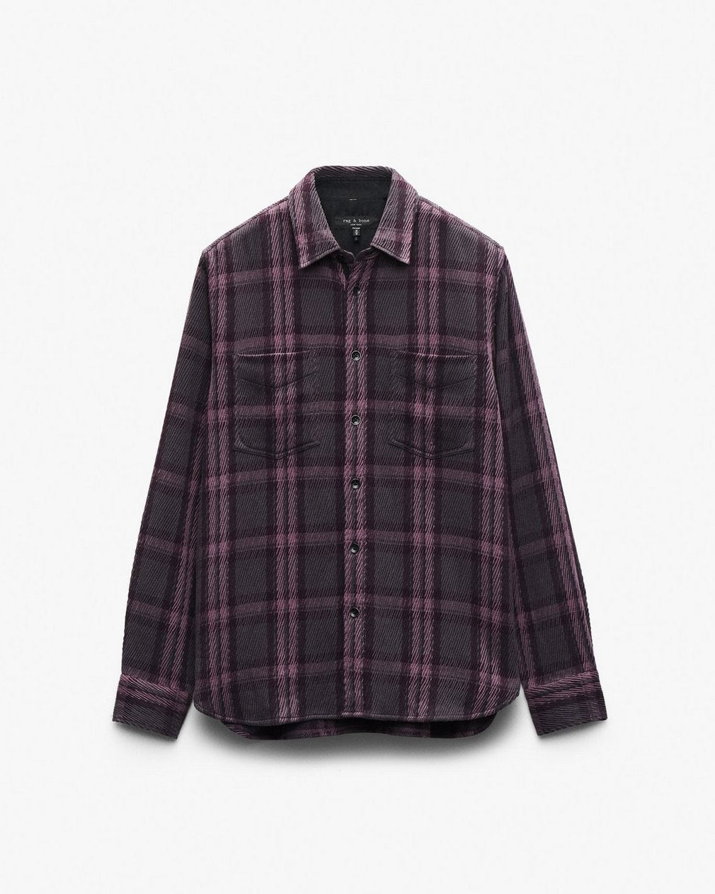 Plaid Twill CPO Overshirt - Purple Fairfax
