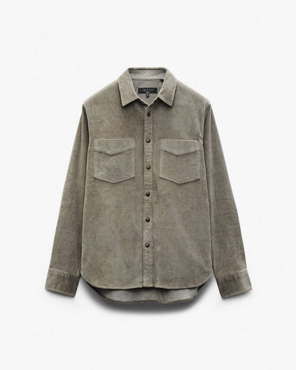 Corduroy CPO Overshirt - Dark Green