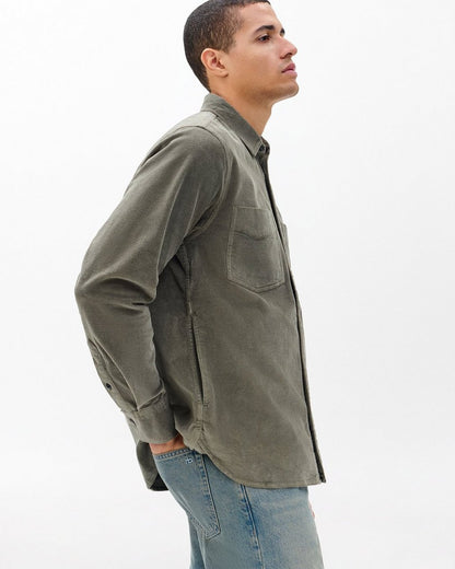 Corduroy CPO Overshirt - Dark Green