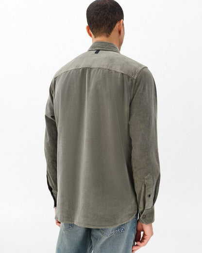 Corduroy CPO Overshirt - Dark Green