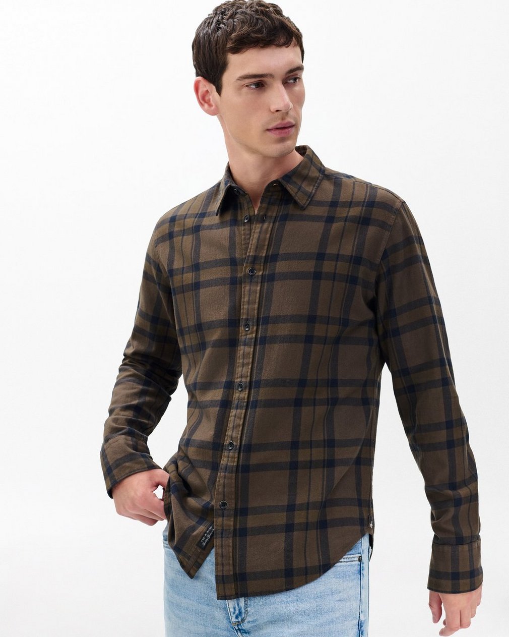 Tomlin Plaid Flannel Shirt - Stonewall