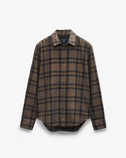 Tomlin Plaid Flannel Shirt - Stonewall