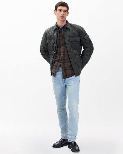 Tomlin Plaid Flannel Shirt - Stonewall