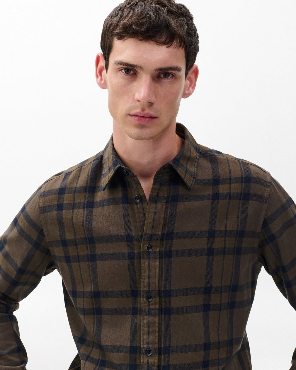 Tomlin Plaid Flannel Shirt - Stonewall