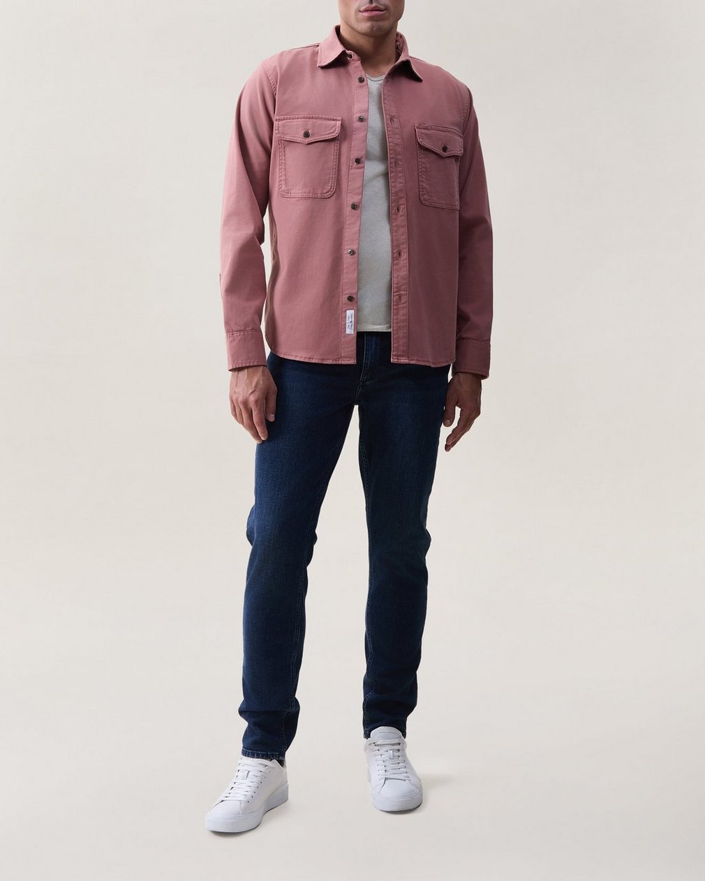 Jack Cotton-Blend Shirt - Washed Rose