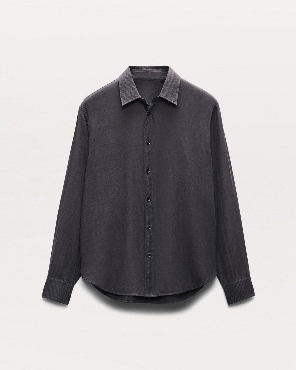 Finch Striped Cotton Gauze Shirt - Dark Grey