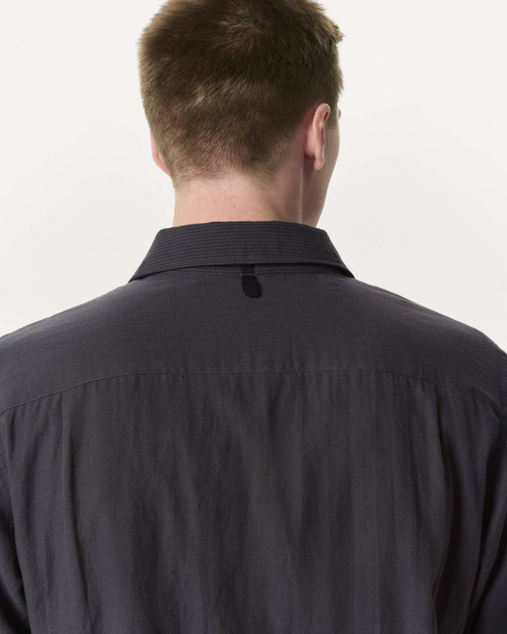 Finch Striped Cotton Gauze Shirt - Dark Grey