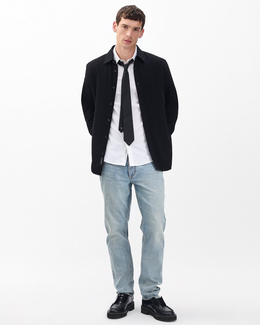 Finch Denim Shirt - Black