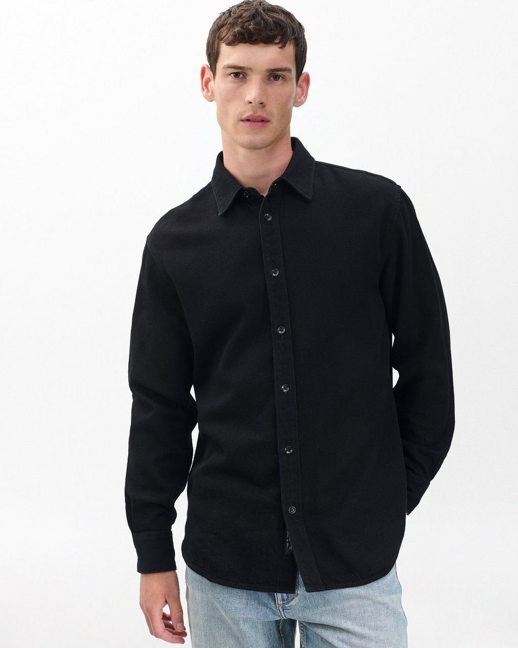 Finch Denim Shirt - Black