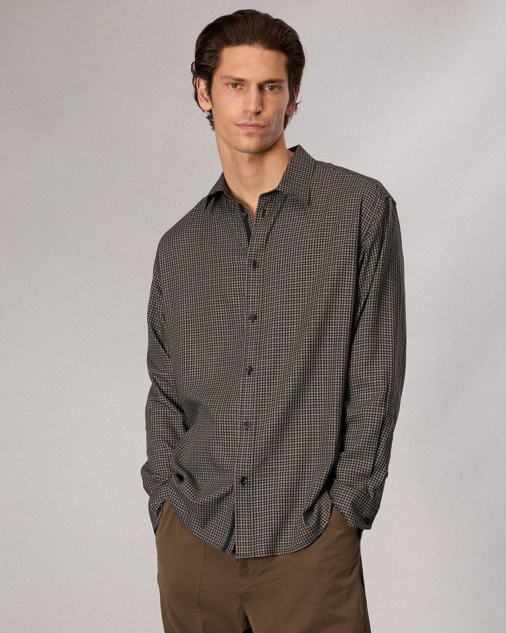 Matthew Plaid Shirt - Green Plai