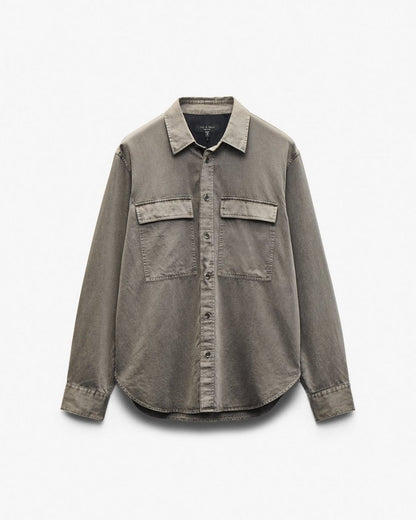 Finch Overdyed Shirt - Brown