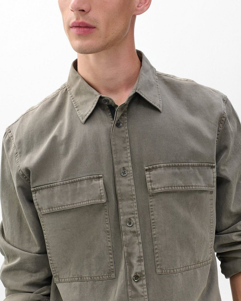 Finch Overdyed Shirt - Brown