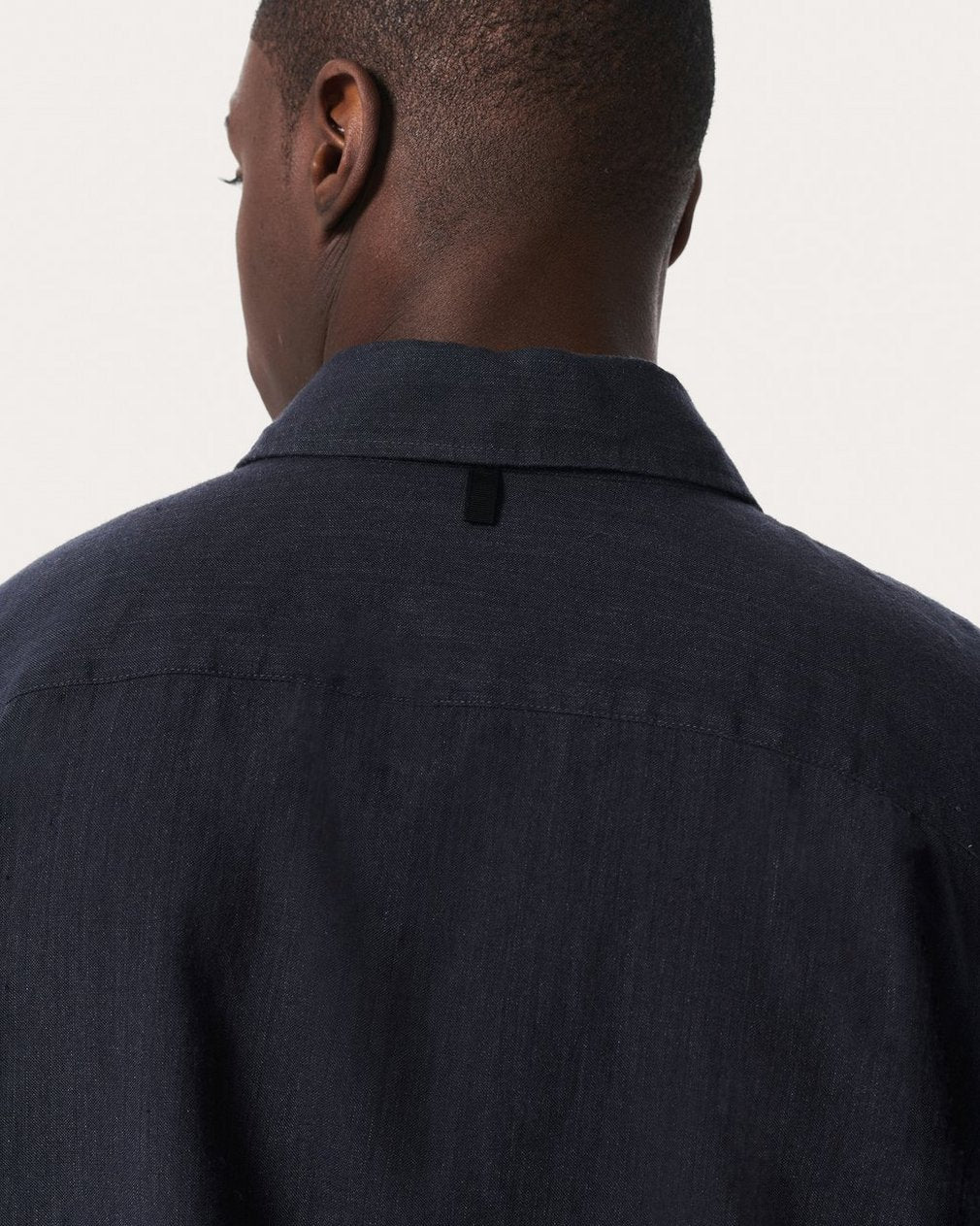 Finch Linen-Blend Shirt - Black
