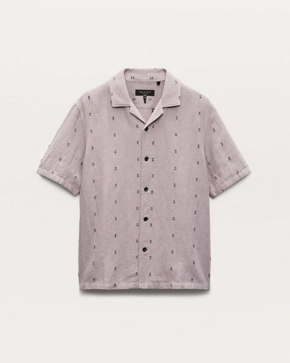 Avery Embroidered Camp Shirt - Gull Remi Stripe