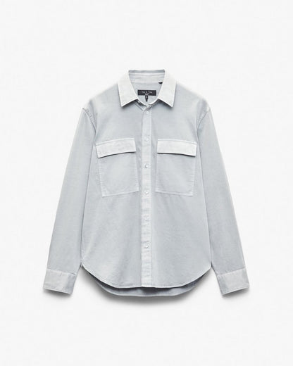 Finch Overdyed Shirt - Grey Ice