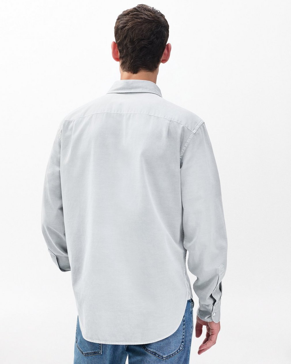 Finch Overdyed Shirt - Grey Ice