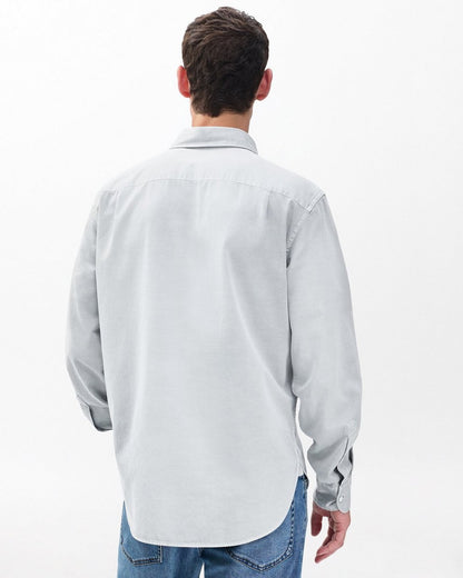 Finch Overdyed Shirt - Grey Ice