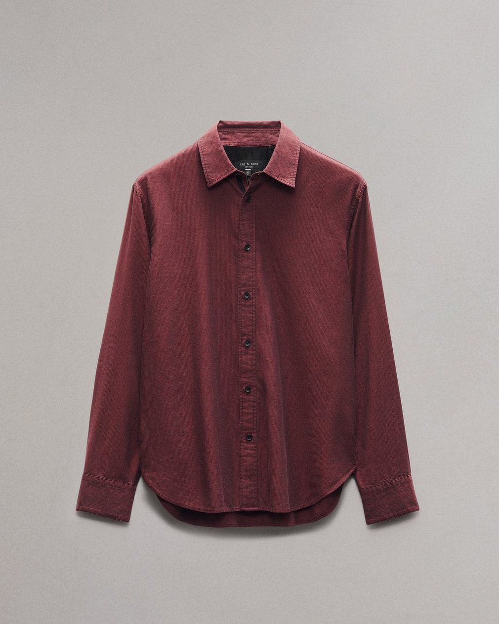 Finch Textured Striped Shirt - Red Stripe