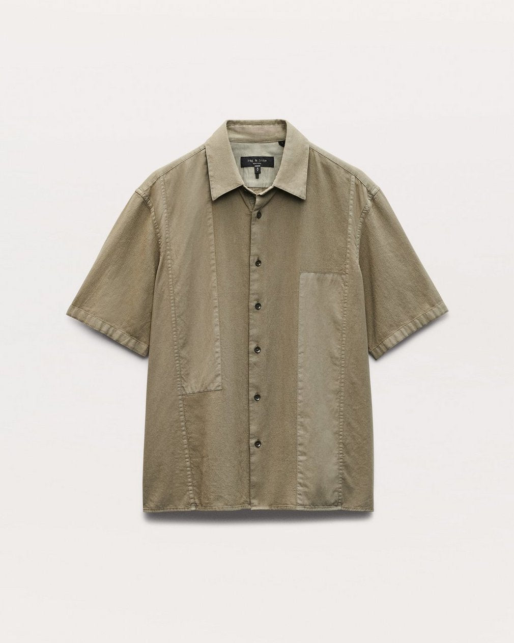 Dalton Patchwork Shirt - Burnt Olive